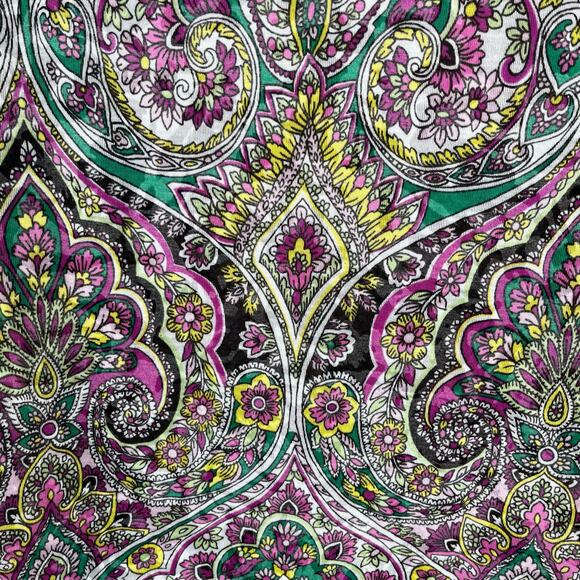 INC International Concepts Multi Opulent Paisley Ruched Tunic Top Plus 0X NWT - Picture 11 of 16